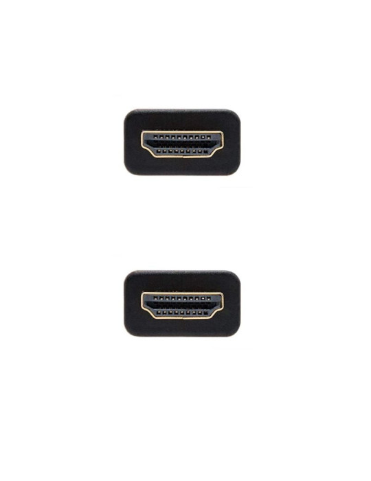 Cable HDMI 2.0 4K Nanocable 10.15.3701/ HDMI Macho - HDMI Macho/ 1m/ Negro/ Azul