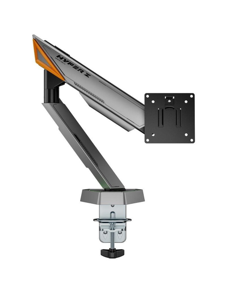 Soporte de Mesa Gaming para Monitor Aisens DT49TSRRGB-347/ Giratorio/ Inclinable/ hasta 16kg/ con Iluminación RGB