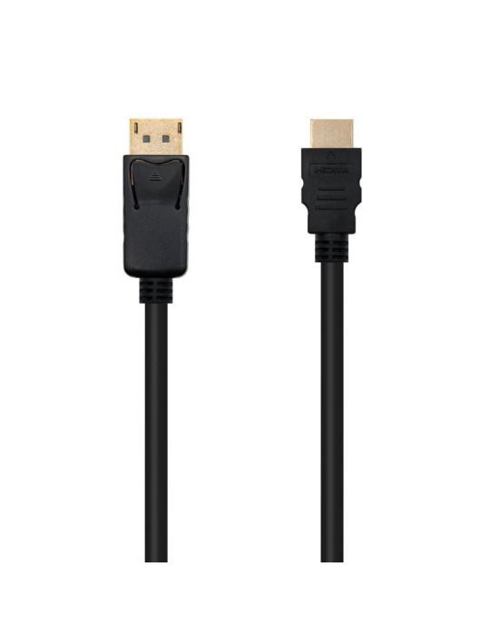 Cable Conversor Nanocable 10.15.4301-L150/ Displayport Macho - HDMI Macho/ 1.5m/ Negro Cable Conversor Nanocable 10.15.4301-L150/ Displayport Macho - HDMI Macho/ 1.5m/ Negro