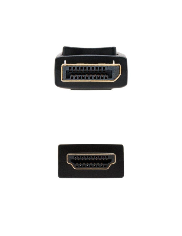 Cable Conversor Nanocable 10.15.4310/ Displayport Macho - HDMI Macho/ 10m/ Negro