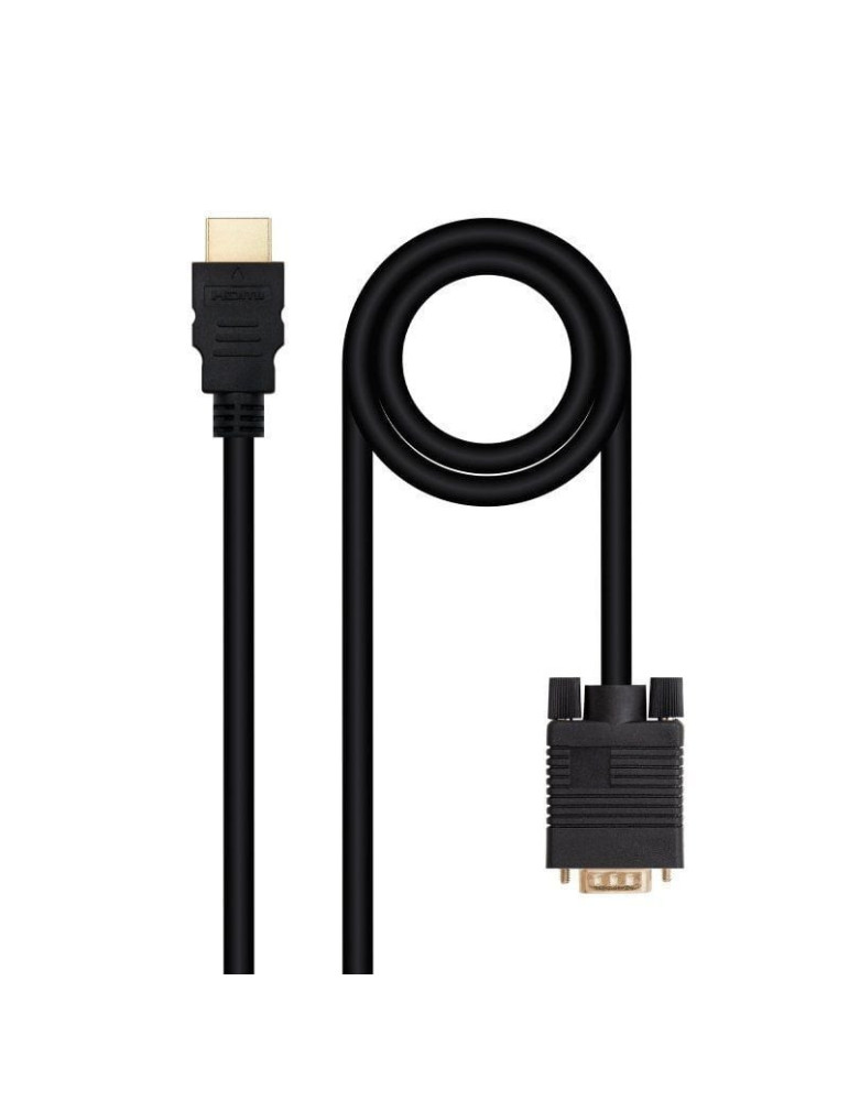 Cable Conversor Nanocable 10.15.4348/ HDMI Macho - VGA Macho/ 1.8m/ Negro Cable Conversor Nanocable 10.15.4348/ HDMI Macho - VGA Macho/ 1.8m/ Negro