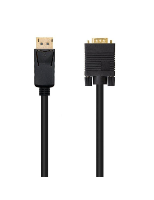 Cable Conversor Nanocable 10.15.4401/ DisplayPort Macho - VGA Macho/ 1m/ Negro Cable Conversor Nanocable 10.15.4401/ DisplayPort Macho - VGA Macho/ 1m/ Negro