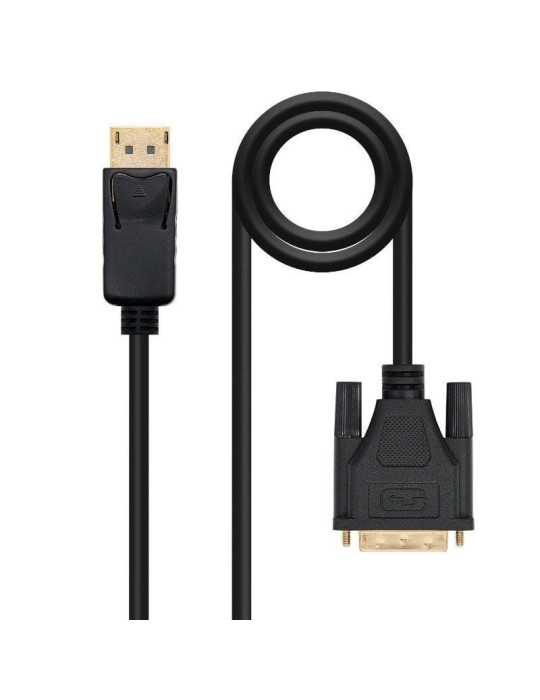 Cable Conversor Nanocable 10.15.4502/ DisplayPort Macho - DVI Macho/ 2m/ Negro Cable Conversor Nanocable 10.15.4502/ DisplayPort Macho - DVI Macho/ 2m/ Negro