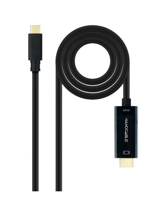 Cable Conversor Nanocable 10.15.5135/ USB Tipo-C Macho - HDMI Macho/ 5m/ Negro Cable Conversor Nanocable 10.15.5135/ USB Tipo-C Macho - HDMI Macho/ 5m/ Negro