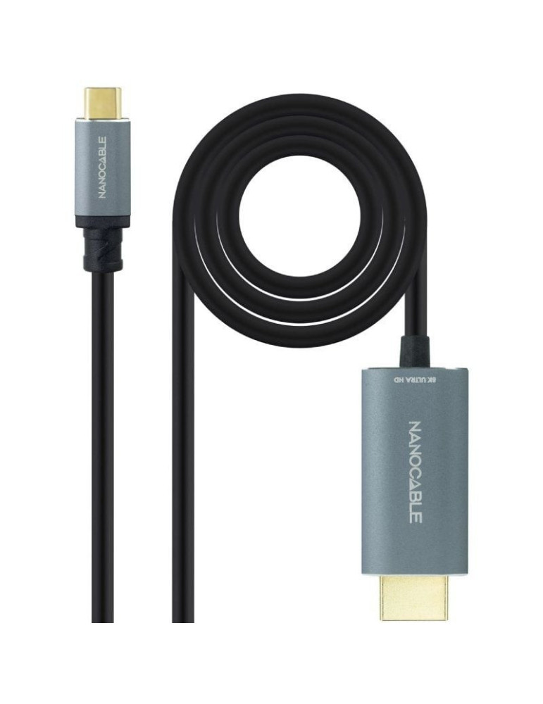 Cable Conversor Nanocable 10.15.5162/ USB Tipo-C Macho - HDMI Macho/ 1.8m/ Negro Cable Conversor Nanocable 10.15.5162/ USB Tipo-C Macho - HDMI Macho/ 1.8m/ Negro