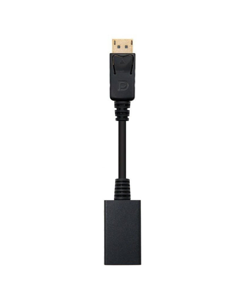 Conversor Nanocable 10.16.0502/ DisplayPort Macho - HDMI Hembra/ 15cm/ Negro Conversor Nanocable 10.16.0502/ DisplayPort Macho - HDMI Hembra/ 15cm/ Negro