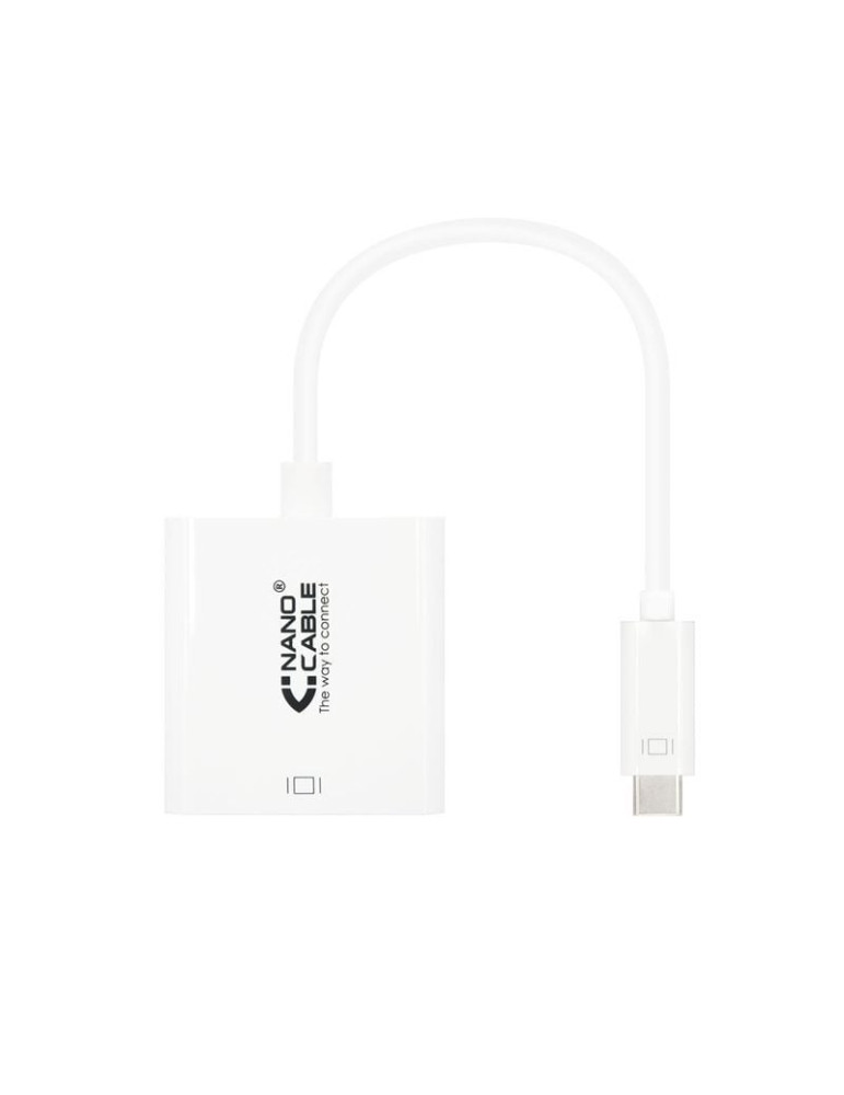Conversor Nanocable 10.16.4102/ USB Tipo-C Macho - HDMI Hembra/ 15cm/ Blanco Conversor Nanocable 10.16.4102/ USB Tipo-C Macho - HDMI Hembra/ 15cm/ Blanco