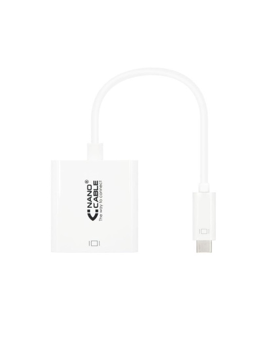 Conversor Nanocable 10.16.4102/ USB Tipo-C Macho - HDMI Hembra/ 15cm/ Blanco Conversor Nanocable 10.16.4102/ USB Tipo-C Macho - HDMI Hembra/ 15cm/ Blanco