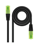 Cable de Red RJ45 UTP Nanocable 10.20.1400-L30-BK Cat.6/ 30cm/ Negro