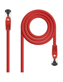 Cable de Red RJ45 SSTP Nanocable 10.20.2000-L25-R Cat.8.1/ 25cm/ Rojo