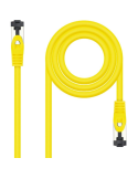 Cable de Red RJ45 SSTP Nanocable 10.20.2000-L25-Y Cat.8.1/ 25cm/ Amarillo