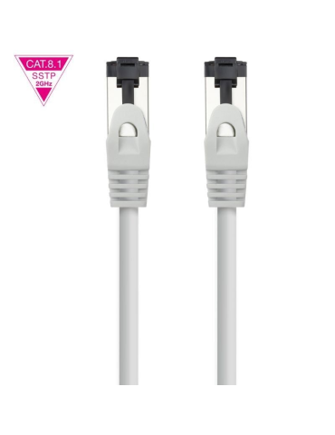 Cable de Red RJ45 SSTP Nanocable 10.20.2003 Cat.8.1/ 3m/ Gris 2