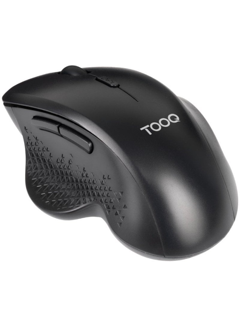 Ratón Ergonómico Inalámbrico TooQ TQMWG-1105-B/ Hasta 1600 DPI