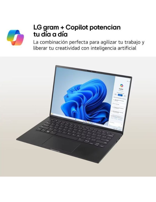 Portátil LG Gram 14Z90S-V.AP75B Intel Core Ultra 7-155H/ 16GB/ 512GB SSD/ 14"/ Win11 Pro