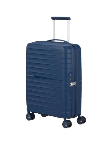 Maleta de Cabina American Tourister FastForward Spinner Expansible 55cm/ 55x40x23cm/ 4 Ruedas/ Azul Marino 2