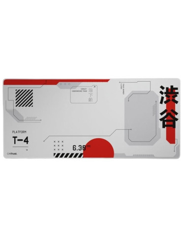 Alfombrilla Trust Gaming GXT 759 XXL/ 900 x 400 x 3mm/ Blanca