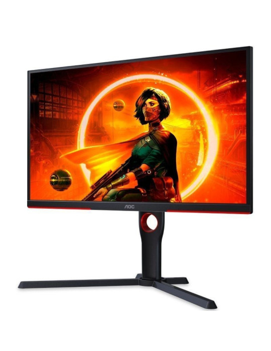 Monitor Gaming AOC 25G3ZM/BK 24.5"/ Full HD/ 0.5ms/ 240Hz/ VA/ Regulable en altura/ Negro y Rojo