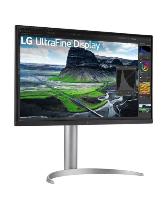 Monitor Profesional LG 27UQ850-W 27"/ 4K/ Multimedia/ Regulable en altura/ Plata