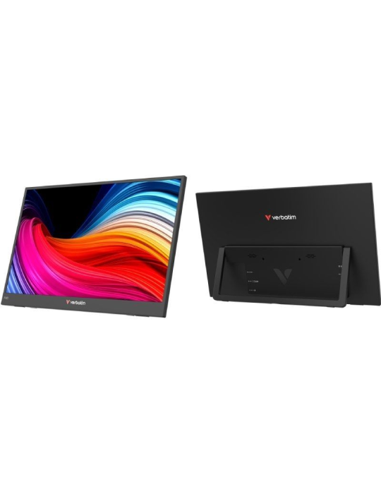 Monitor Portátil Verbatim Non-Touch Light 15.6"/ Full HD/ Multimedia/ Negro Monitor Portátil Verbatim Non-Touch Light 15.6"/ Full HD/ Multimedia/ Negro