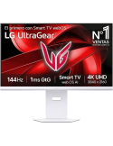 Monitor Gaming LG UltraGear 32G810SA-W 32"/ 4K/ Multimedia/ 1ms/ 144Hz/ IPS/ Regulable en altura/ Blanco
