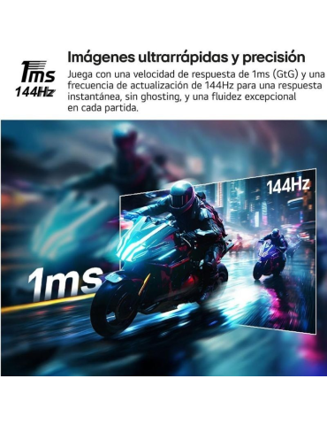 Monitor Gaming LG UltraGear 32G810SA-W 32"/ 4K/ Multimedia/ 1ms/ 144Hz/ IPS/ Regulable en altura/ Blanco 2