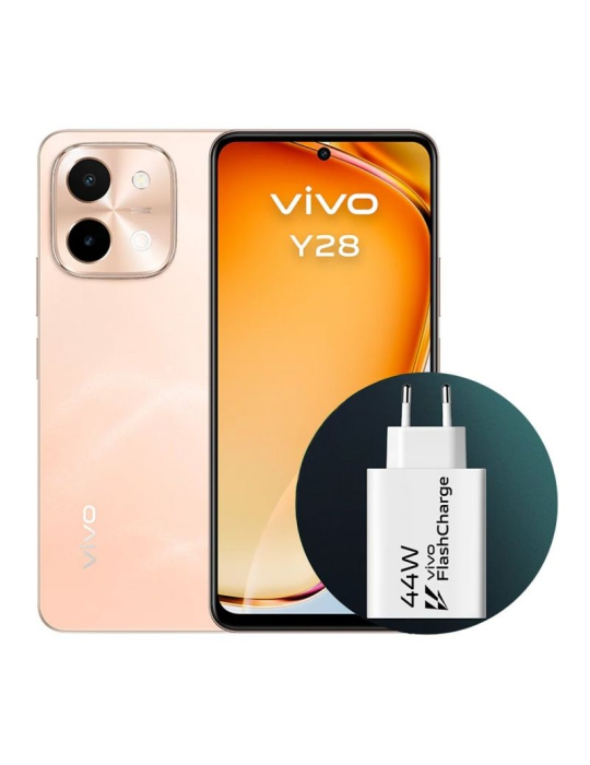 Smartphone Vivo Y28 4GB/ 128GB/ 6.68"/ Naranja Smartphone Vivo Y28 4GB/ 128GB/ 6.68"/ Naranja