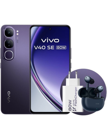 Smartphone Vivo V40 SE 80W 8GB/ 256GB/ 6.67"/ 5G/ Negro