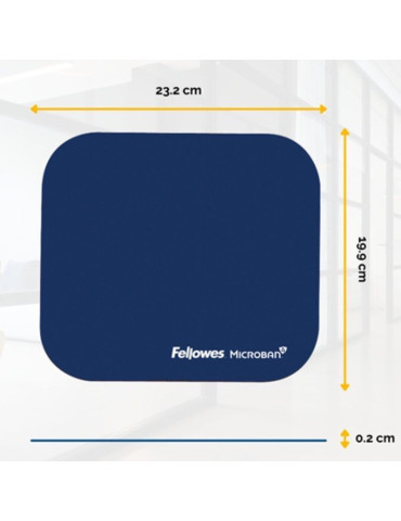 Alfombrilla Fellowes Estándar 5933805/ 20 x 232 x 199mm/ Azul 2