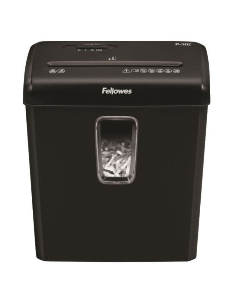 Destructora Fellowes P-30C/ Corte en Partículas de 4 x 34mm/ Negra Destructora Fellowes P-30C/ Corte en Partículas de 4 x 34mm/ Negra