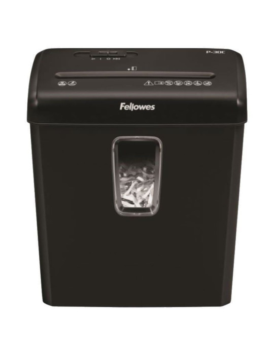 Destructora Fellowes P-30C/ Corte en Partículas de 4 x 34mm/ Negra Destructora Fellowes P-30C/ Corte en Partículas de 4 x 34mm/ Negra