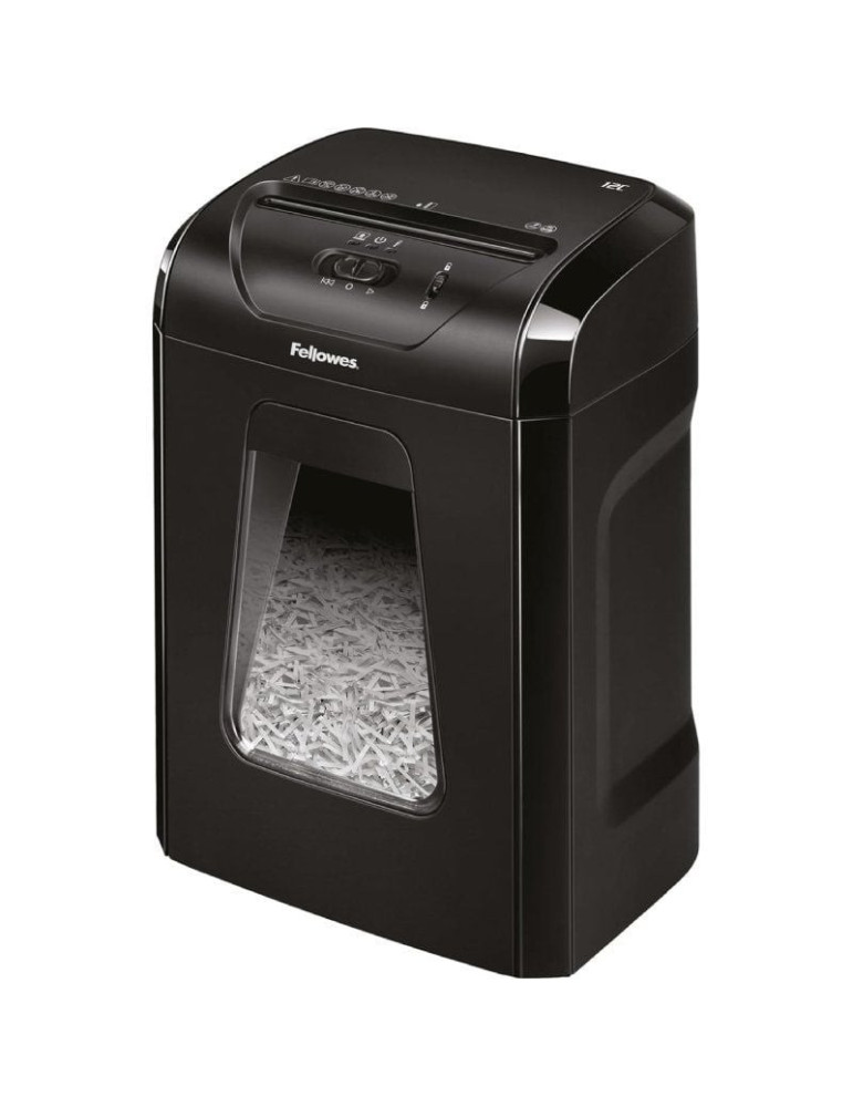 Destructora Fellowes 12C/ Corte en Partículas de 4 x 40mm/ Negra Destructora Fellowes 12C/ Corte en Partículas de 4 x 40mm/ Negra