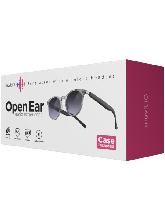 Gafas de Sol Inteligentes Muvit IO MIOAGL002/ Gris Transparente