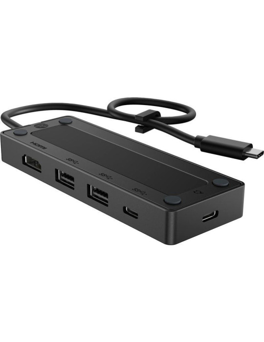 Docking USB Tipo-C HP G3/ 2xUSB/ 1xUSB Tipo-C/ 1xHDMI 4K/ 1xUSB Tipo-C PD/ Negro