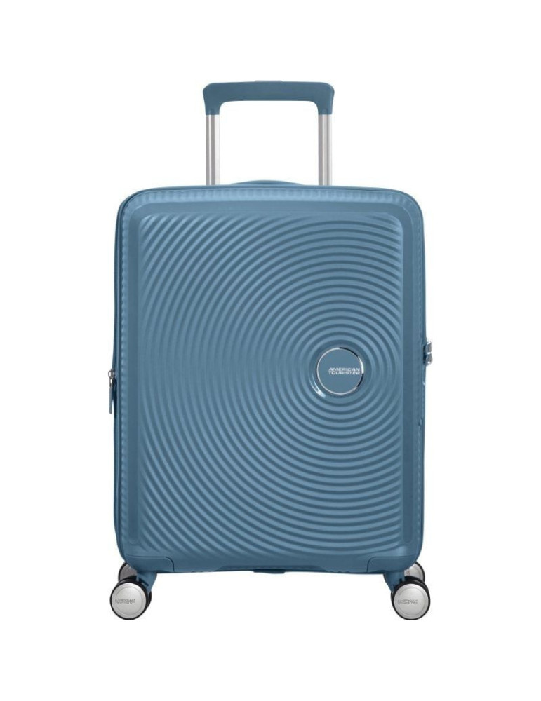 Maleta de Cabina American Tourister SoundBox Spinner 55cm/ 55x40x20cm/ 4 Ruedas/ Azul Piedra Maleta de Cabina American Tourister SoundBox Spinner 55cm/ 55x40x20cm/ 4 Ruedas/ Azul Piedra