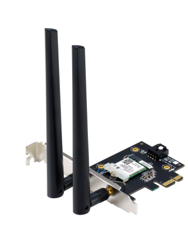 Tarjeta de Red Inalámbrica-PCI Express Asus PCE-BE6500/ 6500Mbps/ 2.4/5/6GHz 2
