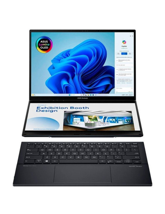 Portátil Convertible Asus ZenBook Duo OLED UX8406CA-PZ152W Intel Core Ultra 9-285H/ 32GB/ 1TB SSD/ 14"+14" Táctil/ Win11 Portátil Convertible Asus ZenBook Duo OLED UX8406CA-PZ152W Intel Core Ultra 9-285H/ 32GB/ 1TB SSD/ 14"+14" Táctil/ Win11