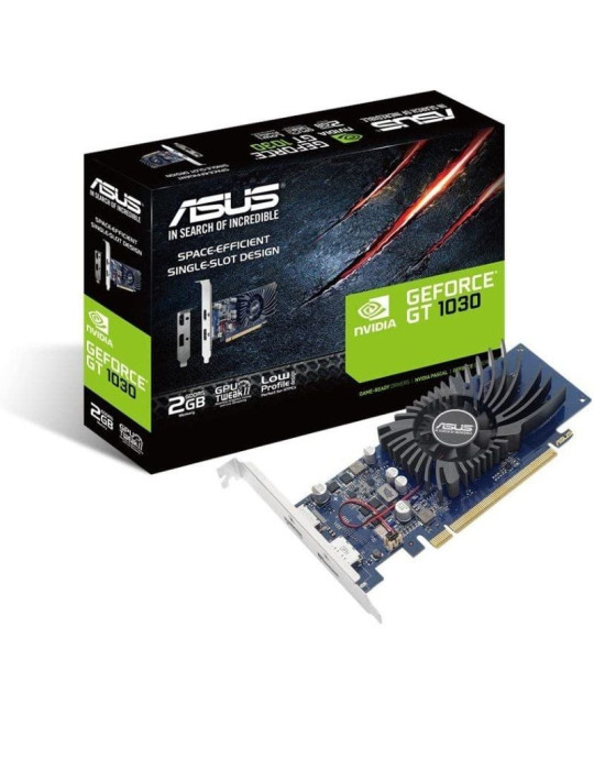 Tarjeta Gráfica Asus GeForce GT 1030/ 2GB GDDR5/ Compatible con Perfil Bajo Tarjeta Gráfica Asus GeForce GT 1030/ 2GB GDDR5/ Compatible con Perfil Bajo