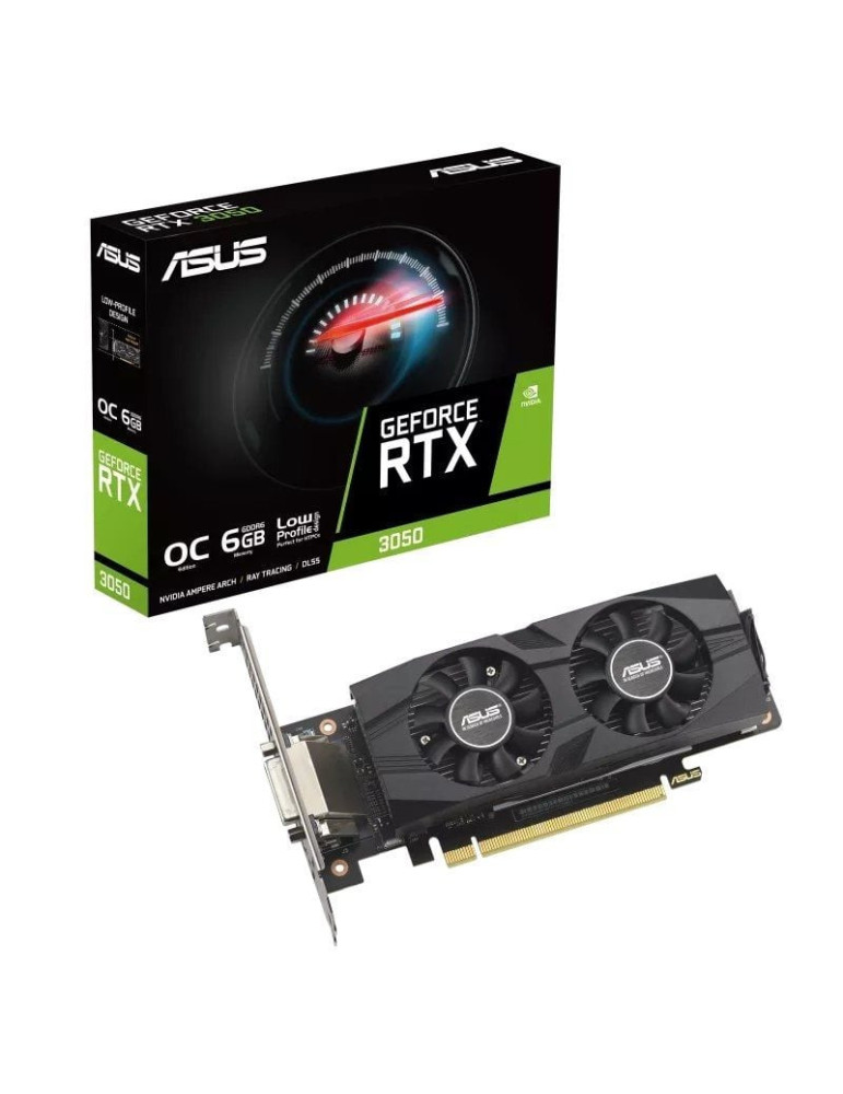 Tarjeta Gráfica Asus GeForce RTX 3050 LP BRK OC Edition/ 6GB GDDR6/ Compatible con Perfil Bajo Tarjeta Gráfica Asus GeForce RTX 3050 LP BRK OC Edition/ 6GB GDDR6/ Compatible con Perfil Bajo