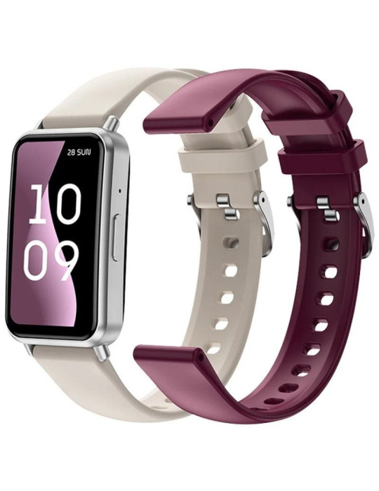 Smartwatch SPC Duo Fit/ Notificaciones/ Frecuencia Cardíaca/ Blanco Smartwatch SPC Duo Fit/ Notificaciones/ Frecuencia Cardíaca/ Blanco