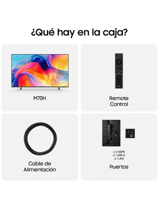 Televisor Samsung TU55M70HAU 55"/ Ultra HD 4K/ Smart TV/ WiFi