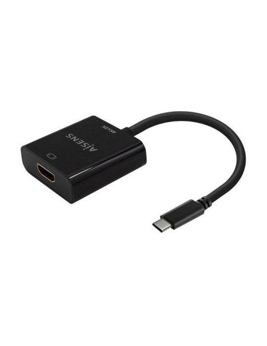 Conversor HDMI 4K 30Hz Aisens A109-0684/ HDMI Hembra - USB Tipo-C Macho/ 15cm/ Negro