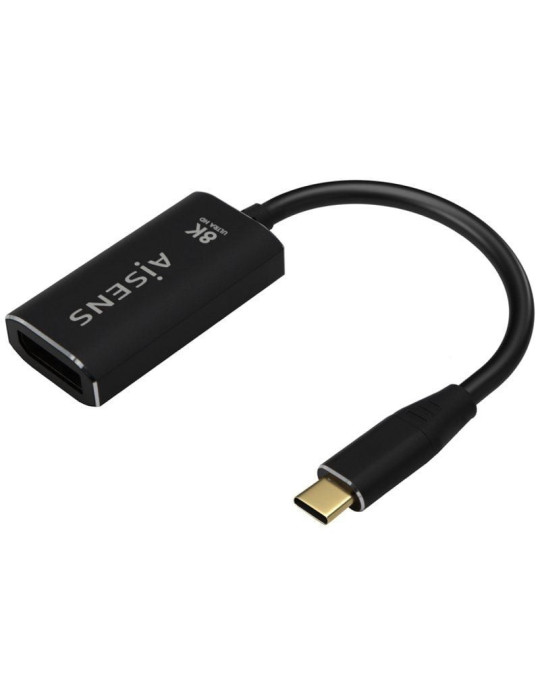 Conversor Aisens A109-0690/ USB Tipo-C Macho - DisplayPort Hembra/ Hasta 27W/ 1250Mbps/ 15cm/ Negro Conversor Aisens A109-0690/ USB Tipo-C Macho - DisplayPort Hembra/ Hasta 27W/ 1250Mbps/ 15cm/ Negro