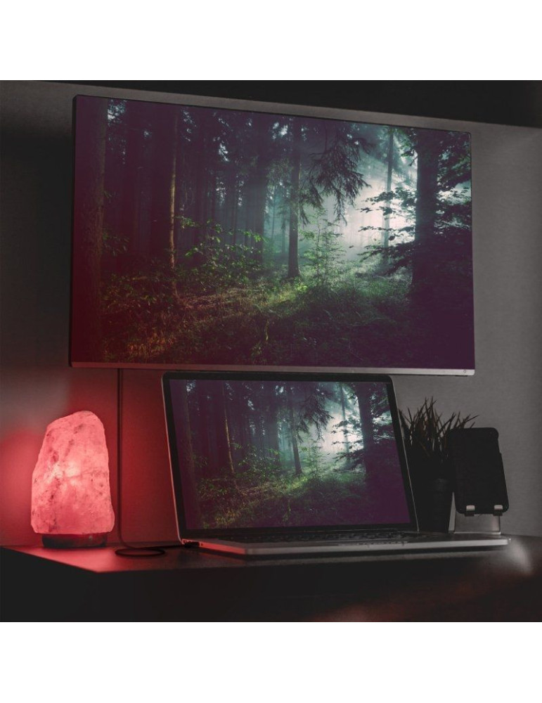 Cable Conversor Aisens A109-0711/ USB Tipo-C Macho - HDMI 8K Macho/ Hasta 27W/ 6000Mbps/ 1m/ Negro