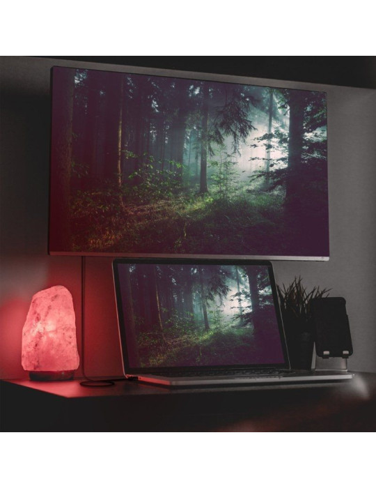 Cable Conversor Aisens A109-0712/ USB Tipo-C Macho - HDMI 8K Macho/ Hasta 27W/ 6000Mbps/ 2m/ Negro