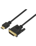 Cable HDMI Aisens A117-0090/ DVI Macho - HDMI Macho/ Hasta 10W/ 720Mbps/ 1.8m/ Negro