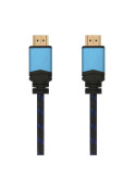 Cable HDMI 2.0 4K Aisens A120-0356 V2/ HDMI Macho - HDMI Macho/ Hasta 10W/ 2250Mbps/ 1m/ Negro/ Azul