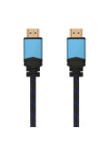 Cable HDMI 2.0 4K Aisens A120-0360/ HDMI Macho - HDMI Macho/ Hasta 10W/ 2250Mbps/ 10m/ Negro y Azul