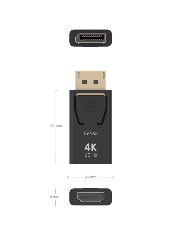 Adaptador HDMI 4K Aisens A125-0908/ DisplayPort Macho - HDMI Hembra
