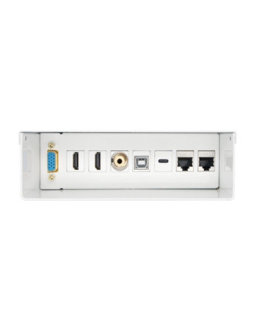 Caja de Conexiones Aisens A127-0720/ VGA - 2x HDMI - Jack 3.5 - USB Tipo-C - USB - 2x RJ45 2