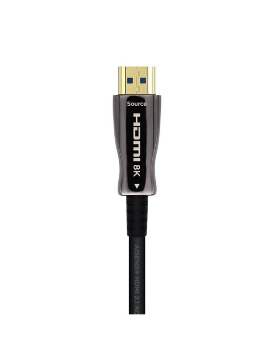 Cable HDMI 2.1 AOC 8K Aisens A153-0516/ HDMI Macho - HDMI Macho/ 15m/ Negro